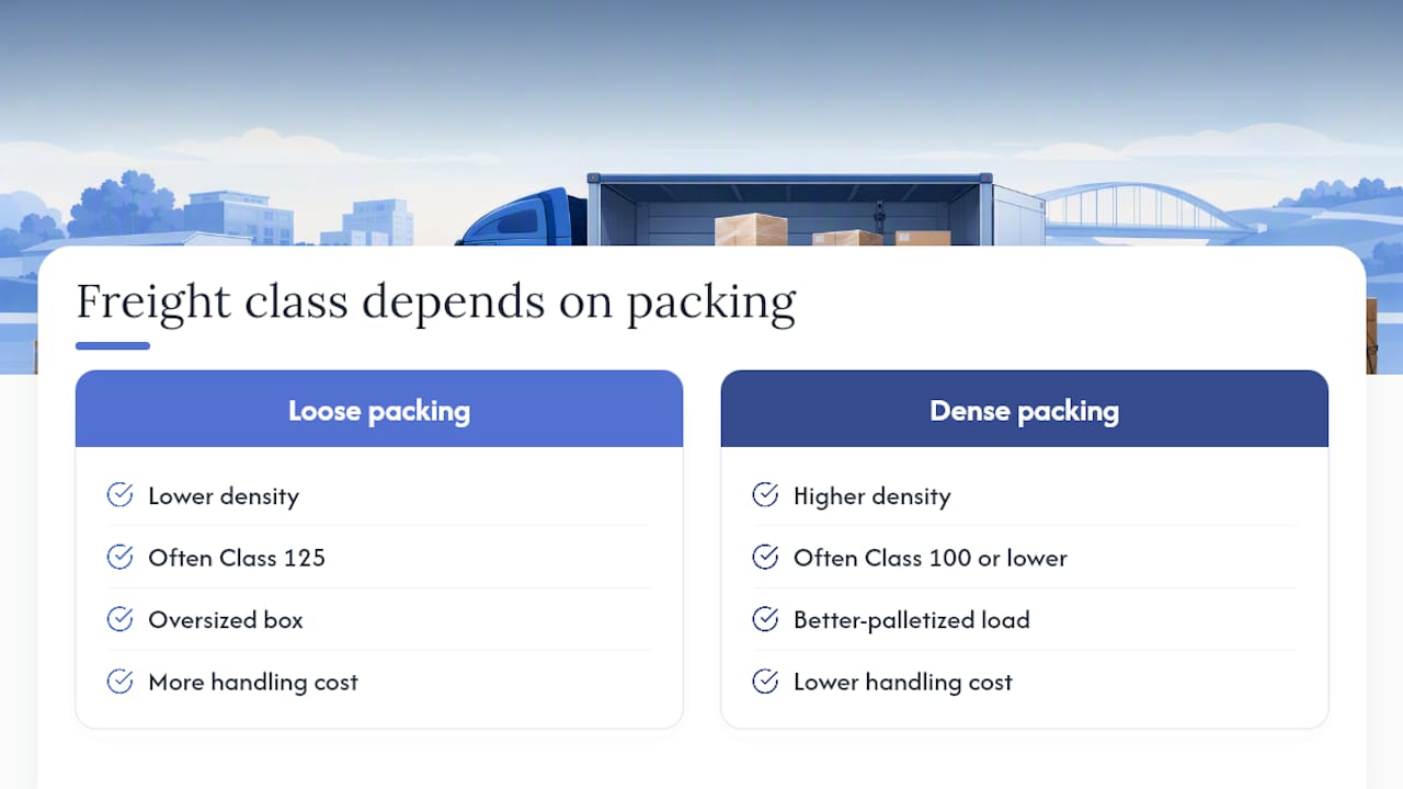 The part most shippers get wrong about freight class — overview diagram