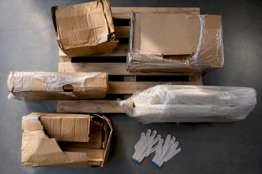 Damaged cartons preserved for inspection