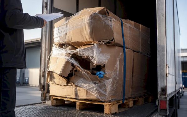 Damaged freight inspected at delivery