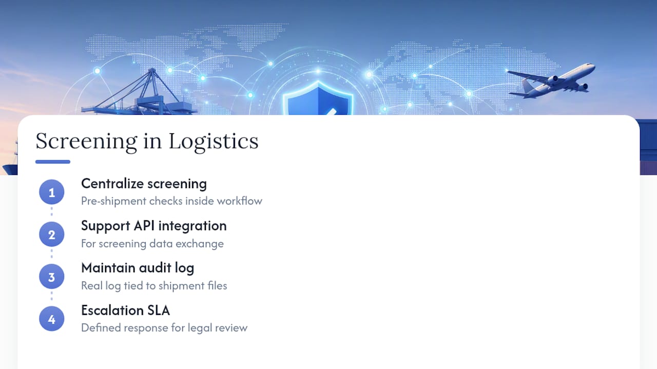 How Universal Shipping Fits Into Your Screening Program — overview diagram