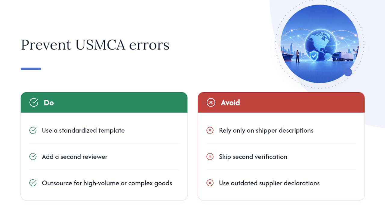 How Universal Shipping Helps With USMCA Documentation — overview diagram