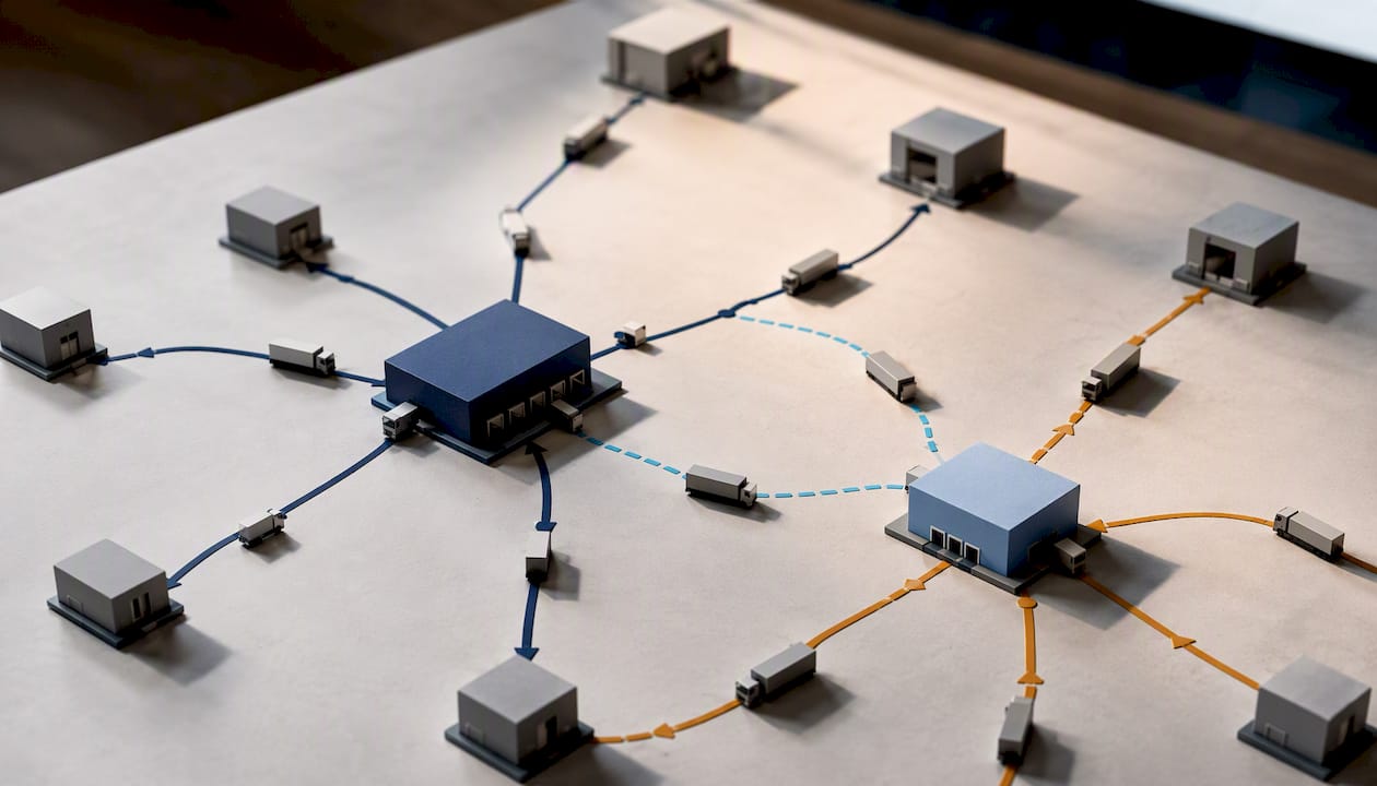 Multi-hub freight routing and fallback capacity