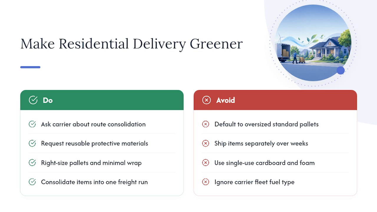 Is Residential Freight Delivery Getting Greener? — overview diagram