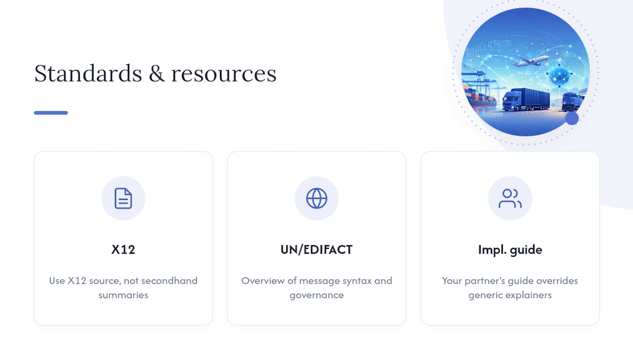 Standards and Resources Worth Bookmarking — overview diagram