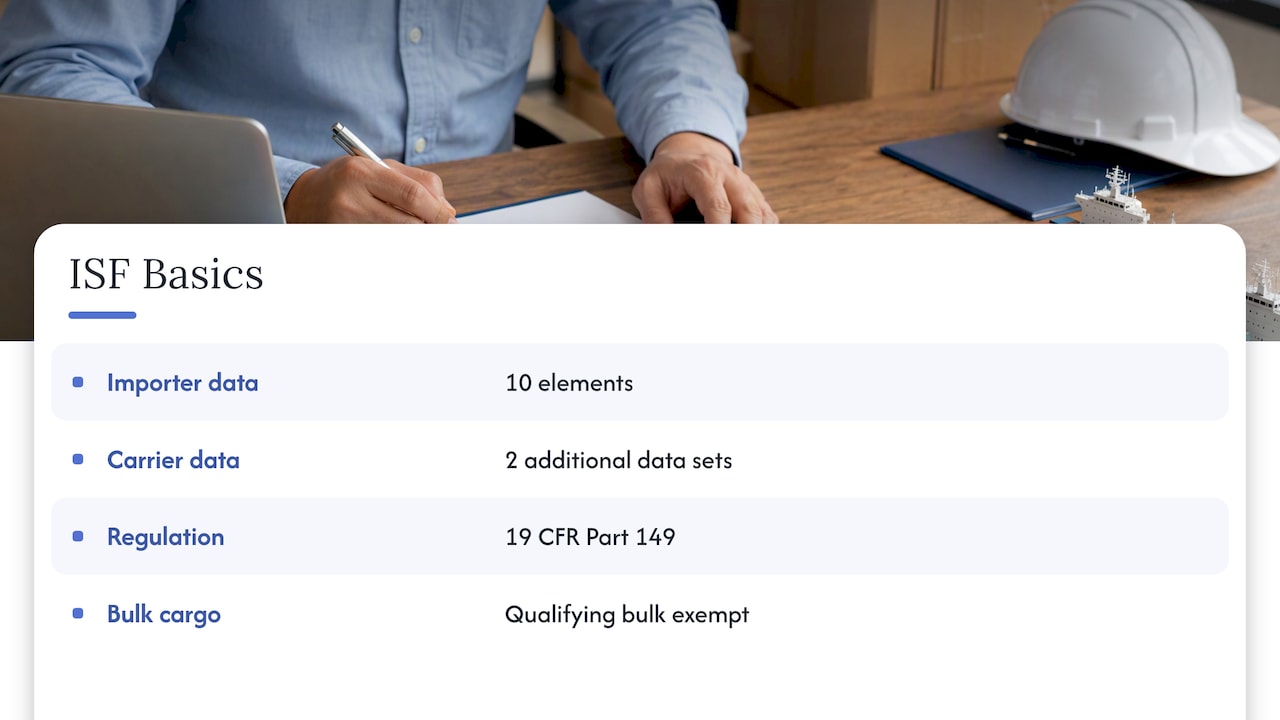 What the ISF importer security filing is — overview diagram